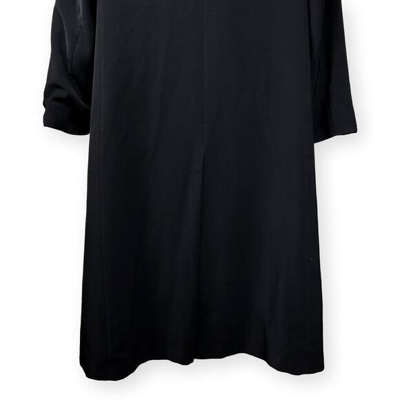 Gallery Woman Black Overcoat | Women’s 16W | Removable Liner Long Coat - Picture 9 of 12